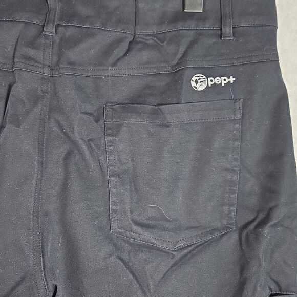 Pepsi Shorts Work 38 Black Blue Pockets Uniform PM-SHORT Cotton Blend 10" - Picture 6 of 10